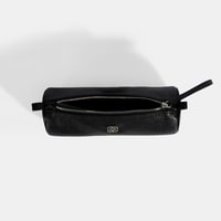 Siyah Deri Kalemlik/Tıraş/Makyaj Çantası