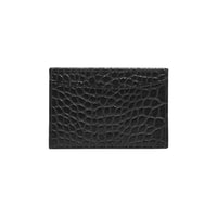 Siyah Dukinea Kroko Baskılı Deri Kartlık