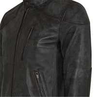 Siyah Erkek Eskitme Deri Ceket