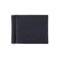 Siyah Erkek Para Klipsli Deri Cüzdan / Kartlık