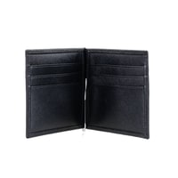 Siyah Erkek Para Klipsli Deri Cüzdan / Kartlık