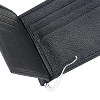 Siyah Erkek Para Klipsli Deri Cüzdan / Kartlık