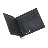 Siyah Erkek Para Klipsli Deri Cüzdan / Kartlık