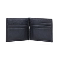 Siyah Erkek Para Klipsli Deri Cüzdan / Kartlık