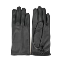 Siyah Kadın Deri Eldiven