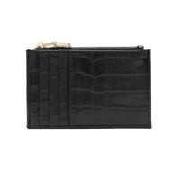 Siyah Kadın Deri Kartlık