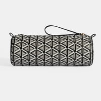 Siyah Monogram Desenli Kalemlik/Tıraş/Makyaj Çantası