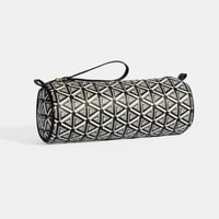 Siyah Monogram Desenli Kalemlik/Tıraş/Makyaj Çantası