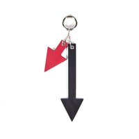 Siyah Ok Deri Anahtarlık