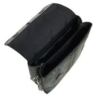 Siyah Tulip Kadın Zincir Detaylı Deri Çapraz Çanta