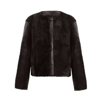 Soley Koyu Kahve Kadın Kürk Ceket