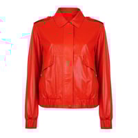 Speranza Kırmızı Kadın Deri Mont