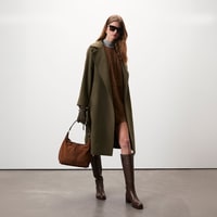 Stefania Yeşil Kadın Trençkot