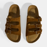 Taba Kadın Toka Detaylı Süet Terlik