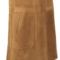 Tarissa Açık Kahve Süet Elbise