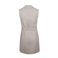 Tazia Bej Kadın Deri Elbise