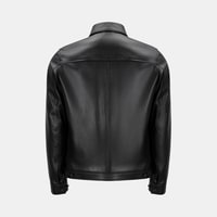 Thomas Erkek Siyah Deri Mont