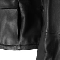 Tionar Siyah Kadın Deri Ceket