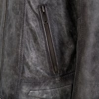 Tirona Gri Erkek Deri Mont