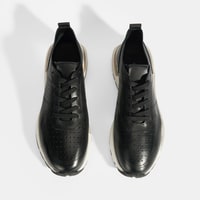 Tressa Siyah Erkek Deri Bağcıklı Günlük Ayakkabı