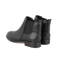 Urien Siyah Erkek Lastikli Deri Chelsea Bot