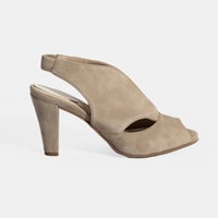 Ursula Bej Kadın Topuklu DesaComfort Süet Sandalet