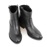 Vaveyla Siyah Kadın Deri Bot