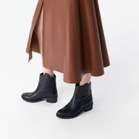 Vaveyla Siyah Kadın Deri Bot