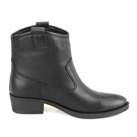 Vaveyla Siyah Kadın Deri Bot