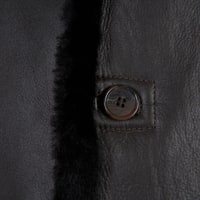 Viony Koyu Kahve Erkek Kürk Ceket