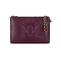 Vionya Bordo Kadın Deri El Çantası