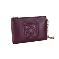 Vionya Bordo Kadın Deri El Çantası