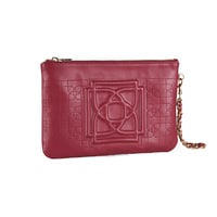 Vionya Bordo Nakışlı El Çantası