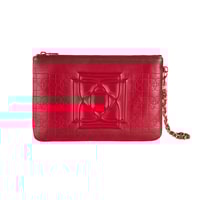 Vionya Kırmızı Nakışlı El Çantası