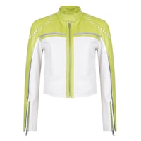 Vitalia Yeşil Kadın Deri Ceket