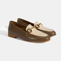 Vizon Kadın Metal Aksesuarlı Slip-On Rugan Loafer