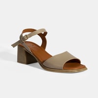 Vizon Kadın Toka Detaylı Deri Sandalet