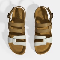 Vizon Kadın Toka Detaylı Nubuk Sandalet