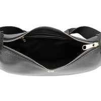 xxx Petunie Siyah Kadın Desa Logo Askılı Deri Omuz Çantası