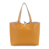 XXXEmely Bej Kadın Çift Taraflı Deri Omuz Çantası