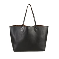 XXXEmely Leopar Kadın Çift Taraflı Deri Omuz Çantası