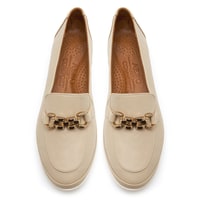 XXXHope DesaComfort Bej Kadın Deri Loafer
