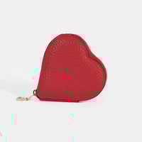 Yelena Kalpli Kırmızı Deri Cüzdan