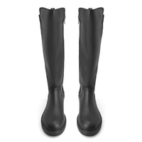 Zac Siyah Kadın Fermuarlı Çizme