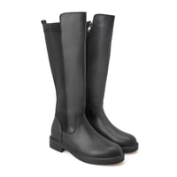 Zac Siyah Kadın Fermuarlı Çizme