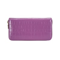 Zane Mor Kadın Kroko Baskılı Deri Cüzdan