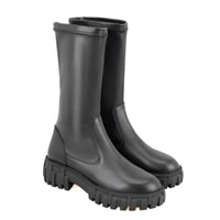 Zexia Siyah Kadın Deri Çizme