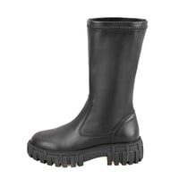 Zexia Siyah Kadın Deri Çizme