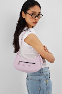 Sandy 90's Retro Baget Çanta Sakura Pembe