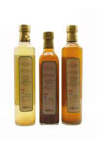 Organik Elma Sirkesi 500 ml, Alıç Sirkesi 500 ml, Üzüm Sirkesi 500 ml Set